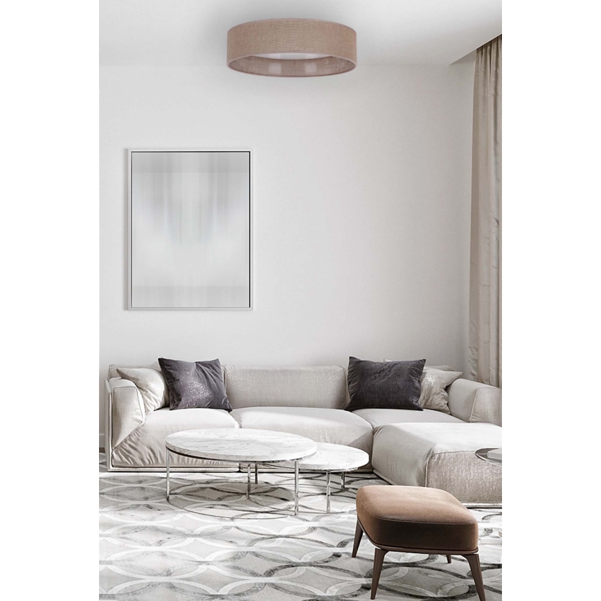 Brilagi - LED Kattovalo VELVET LED/24W/230V halk.40 cm 3000/4000/6400K ruskea