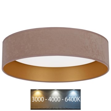 Brilagi - LED-kattovalo VELVET LED/24W/230V halk 40 cm 3000/4000/6400K beige/kulta