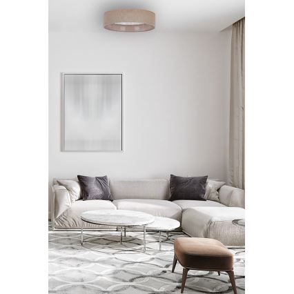 Brilagi - LED Kattovalo VELVET STAR LED/24W/230V d. 40 cm 3000K/4000K/6400K ruskea