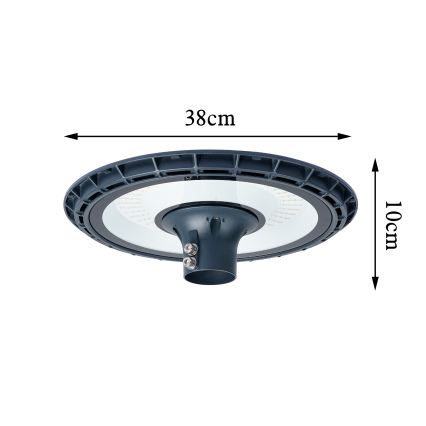 Brilagi - LED-katuvalaisin 5 m pylväällä URBANSPARK LED/120W/230V antrasiitti IP65
