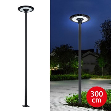 Brilagi - LED-katuvalaisin ulkokäyttöön pylväällä 3 m URBANSPARK LED/120W/230V musta IP65