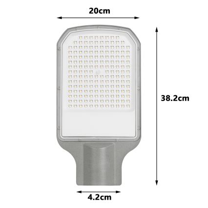 Brilagi - LED katuvalaisin URBANLIGHT LED/100W/230V harmaa IP65