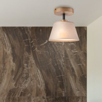 Brilagi - LED  Kiinteä kattokruunu ANTHONY 1xE14/60W/230V tammi/beige