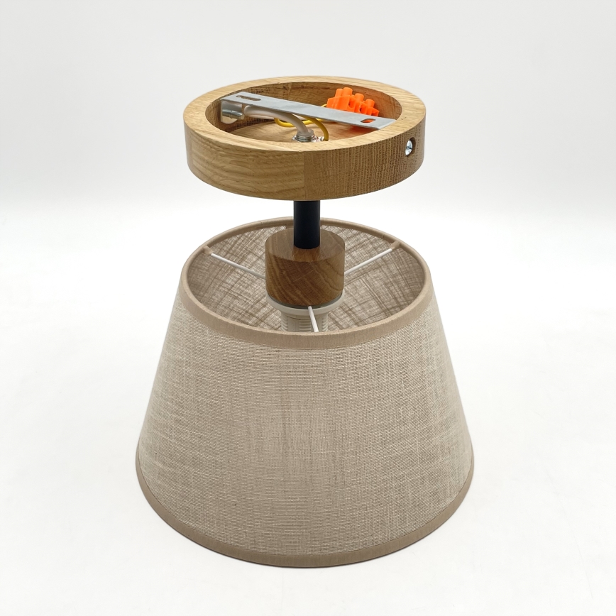 Brilagi - LED  Kiinteä kattokruunu ANTHONY 1xE14/60W/230V tammi/beige