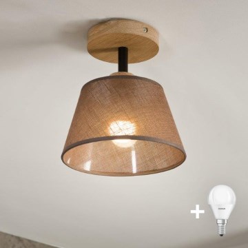 Brilagi - LED  Kiinteä kattokruunu ANTHONY 1xE14/60W/230V tammi/ruskea