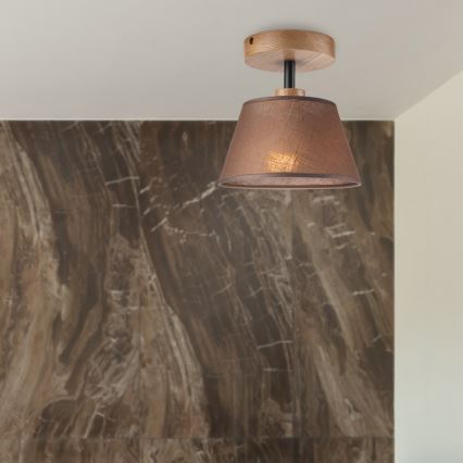 Brilagi - LED  Kiinteä kattokruunu ANTHONY 1xE14/60W/230V tammi/ruskea