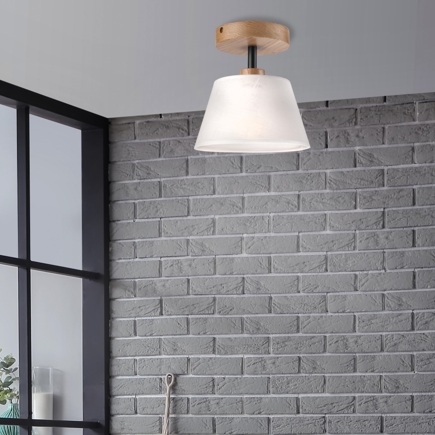 Brilagi - LED  Kiinteä kattokruunu ANTHONY 1xE14/60W/230V tammi/valkoinen