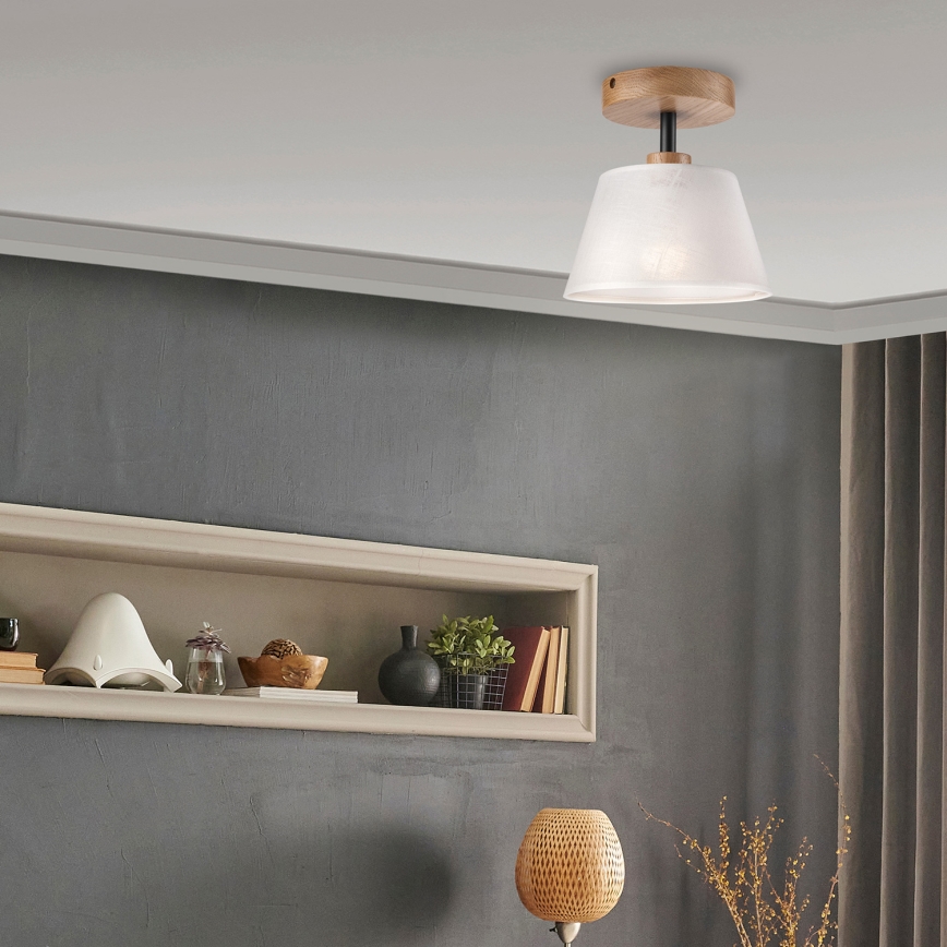 Brilagi - LED  Kiinteä kattokruunu ANTHONY 1xE14/60W/230V tammi/valkoinen