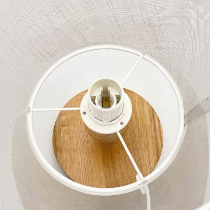 Brilagi - LED  Kiinteä kattokruunu ANTHONY 1xE14/60W/230V tammi/valkoinen