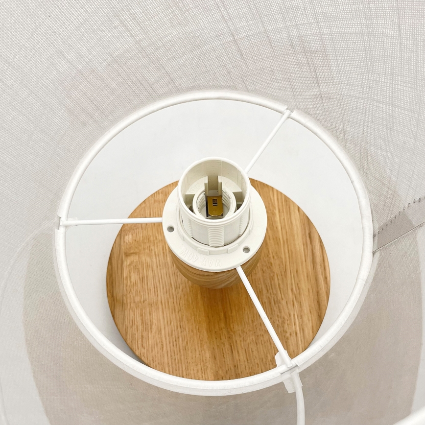 Brilagi - LED  Kiinteä kattokruunu ANTHONY 1xE14/60W/230V tammi/valkoinen