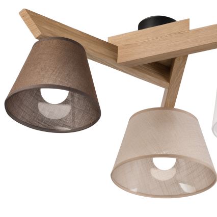 Brilagi - LED  Kiinteä kattokruunu ANTHONY 3xE14/40W/230V tammi