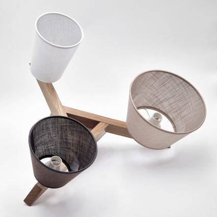 Brilagi - LED  Kiinteä kattokruunu ANTHONY 3xE14/40W/230V tammi