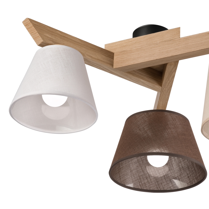 Brilagi - LED  Kiinteä kattokruunu ANTHONY 3xE14/40W/230V tammi