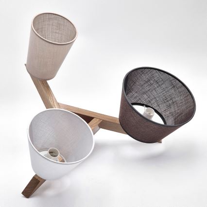 Brilagi - LED  Kiinteä kattokruunu ANTHONY 3xE14/40W/230V tammi