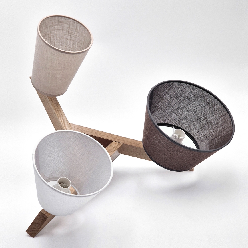 Brilagi - LED  Kiinteä kattokruunu ANTHONY 3xE14/40W/230V tammi