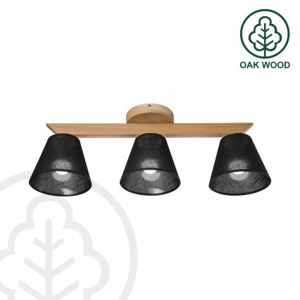 Brilagi - LED  Kiinteä kattokruunu ANTHONY 3xE14/40W/230V tammi/musta