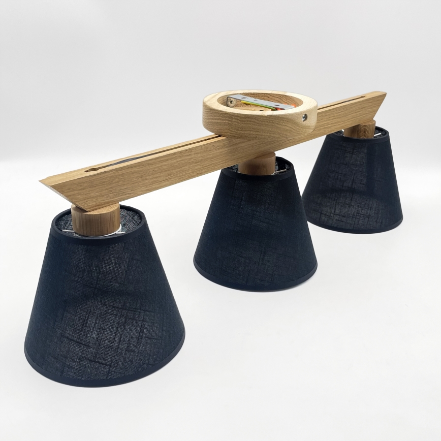 Brilagi - LED  Kiinteä kattokruunu ANTHONY 3xE14/40W/230V tammi/musta