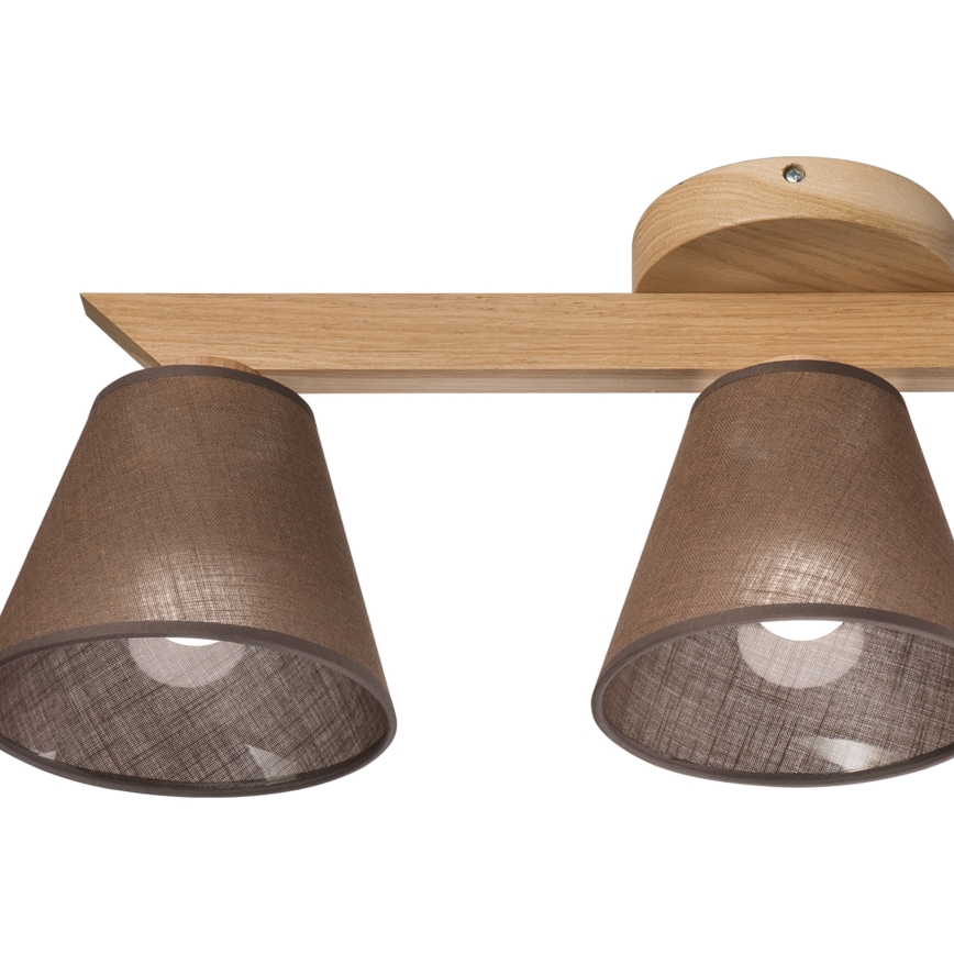 Brilagi - LED  Kiinteä kattokruunu ANTHONY 3xE14/40W/230V tammi/ruskea