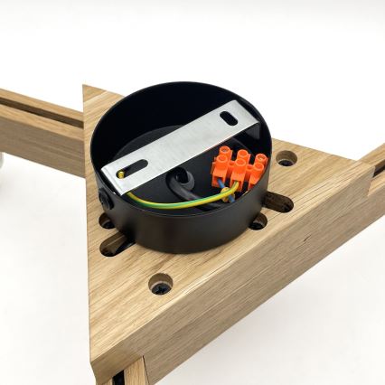 Brilagi - LED  Kiinteä kattokruunu ANTHONY 3xE14/40W/230V tammi/ruskea
