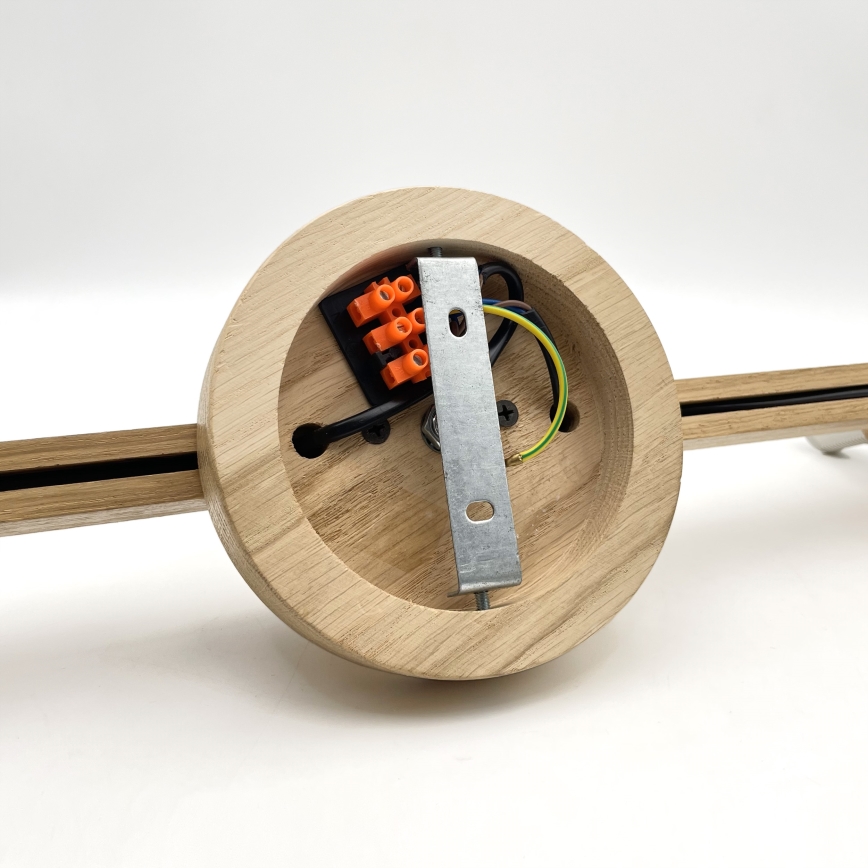 Brilagi - LED  Kiinteä kattokruunu ANTHONY 3xE14/40W/230V tammi/valkoinen