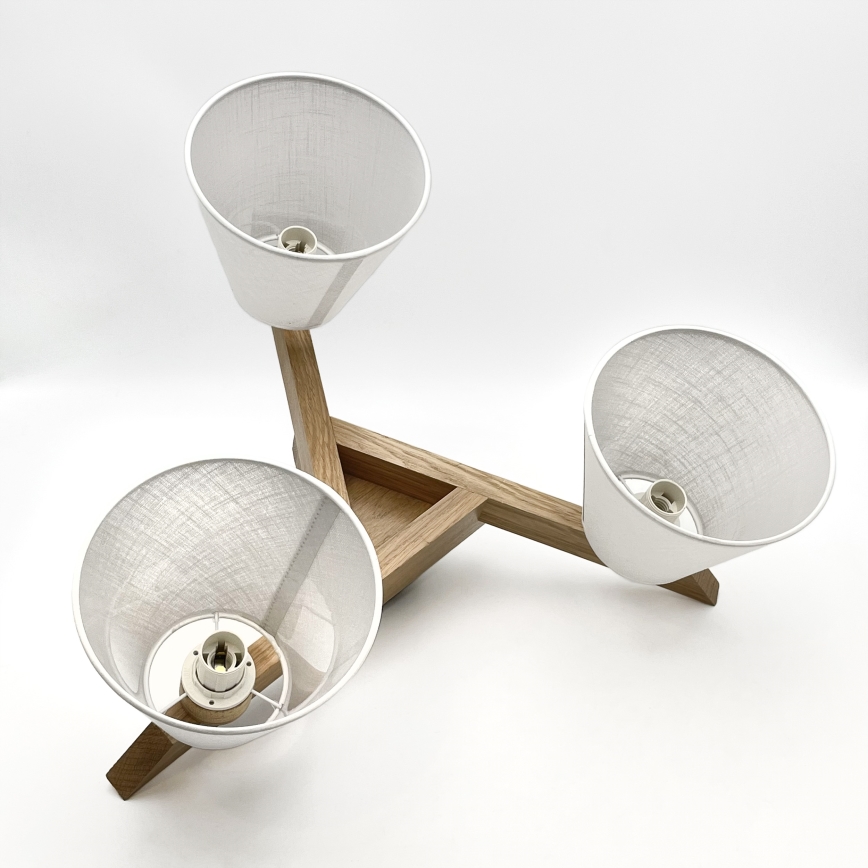 Brilagi - LED  Kiinteä kattokruunu ANTHONY 3xE14/40W/230V tammi/valkoinen