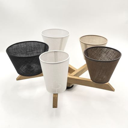 Brilagi - LED  Kiinteä kattokruunu ANTHONY 5xE14/40W/230V tammi