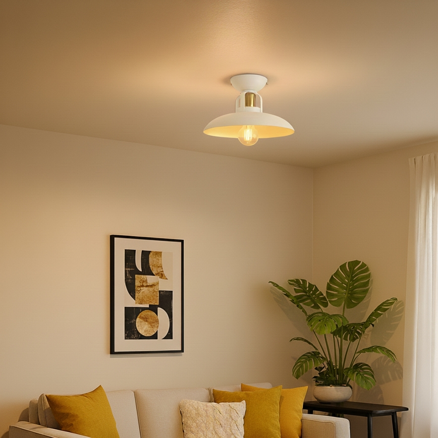 Brilagi - LED Kiinteä kattokruunu FLAMENGO 1xE27/60W/230V valkoinen