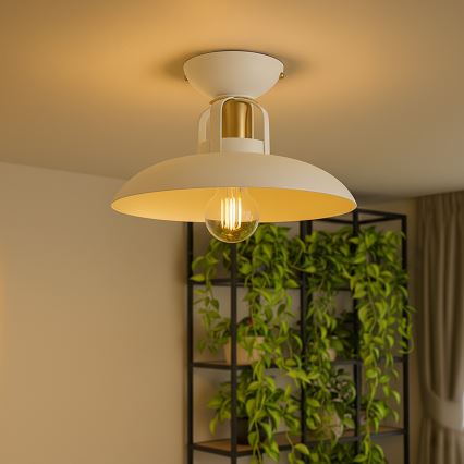 Brilagi - LED Kiinteä kattokruunu FLAMENGO 1xE27/60W/230V valkoinen