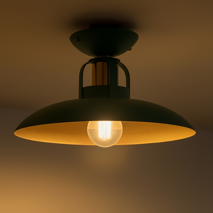 Brilagi - LED Kiinteä kattokruunu FLAMENGO 1xE27/60W/230V vihreä