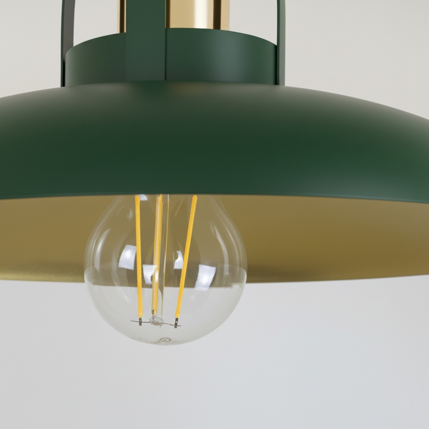 Brilagi - LED Kiinteä kattokruunu FLAMENGO 1xE27/60W/230V vihreä