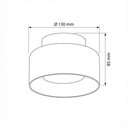 Brilagi - LED Kohdevalaisin AURA LUX 1xGX53/30W/230V, Ø 13 cm, musta/savunharmaa
