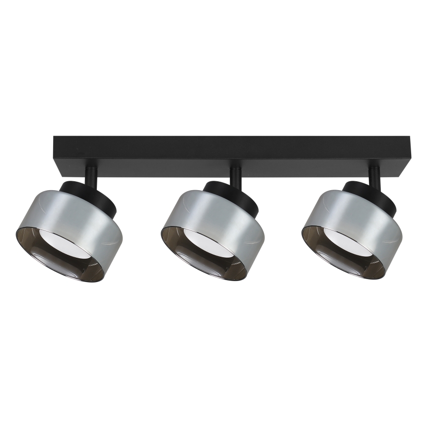 Brilagi - LED Kohdevalaisin AURA LUX 3xGX53/30W/230V musta/savunvärinen