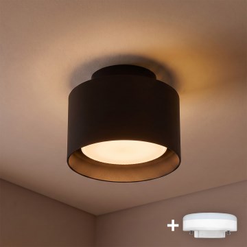 BRILAGI - LED-kohdevalaisin BACKLIT 1xGX53/15W/230V + LED/3W halkaisija 10 cm musta