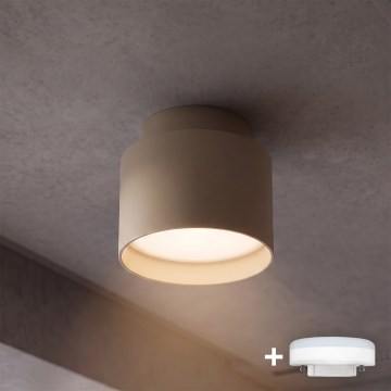 BRILAGI - LED-kohdevalaisin BACKLIT 1xGX53/15W/230V + LED/3W halkaisija 8 cm beige