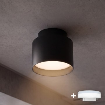 BRILAGI - LED-kohdevalaisin BACKLIT 1xGX53/15W/230V + LED/3W halkaisija 8 cm musta