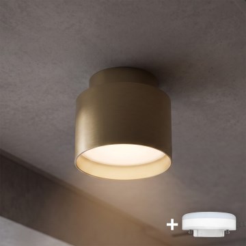 BRILAGI - LED-kohdevalaisin BACKLIT 1xGX53/15W/230V + LED/3W Ø 8 cm kultainen