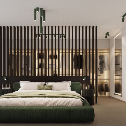 Brilagi - LED-kohdevalaisin CRESTO 1x GU10/10W/230V, 10 cm, vihreä