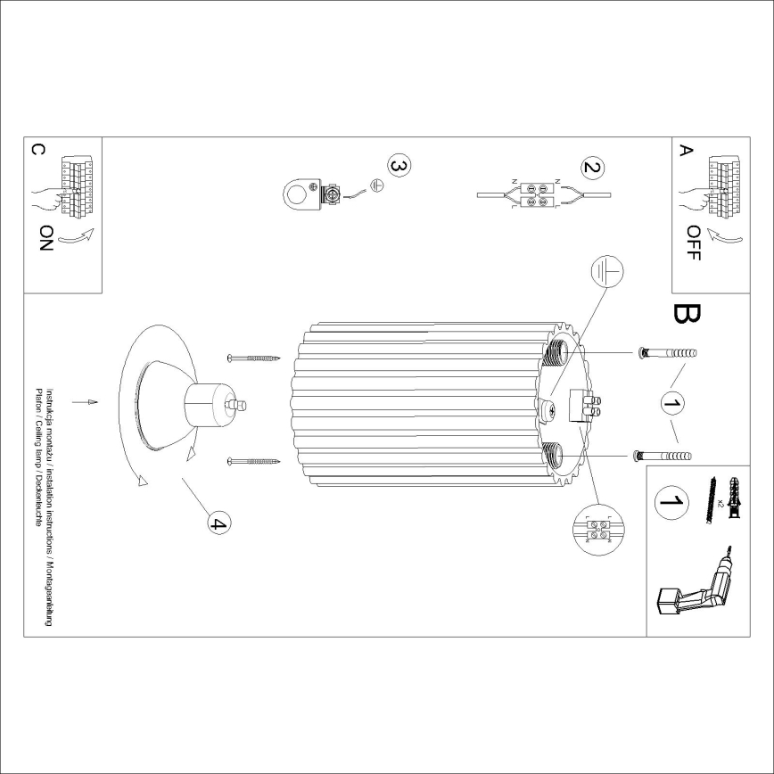 Brilagi - LED-kohdevalaisin CRESTO 1x GU10/10W/230V, 10 cm, vihreä