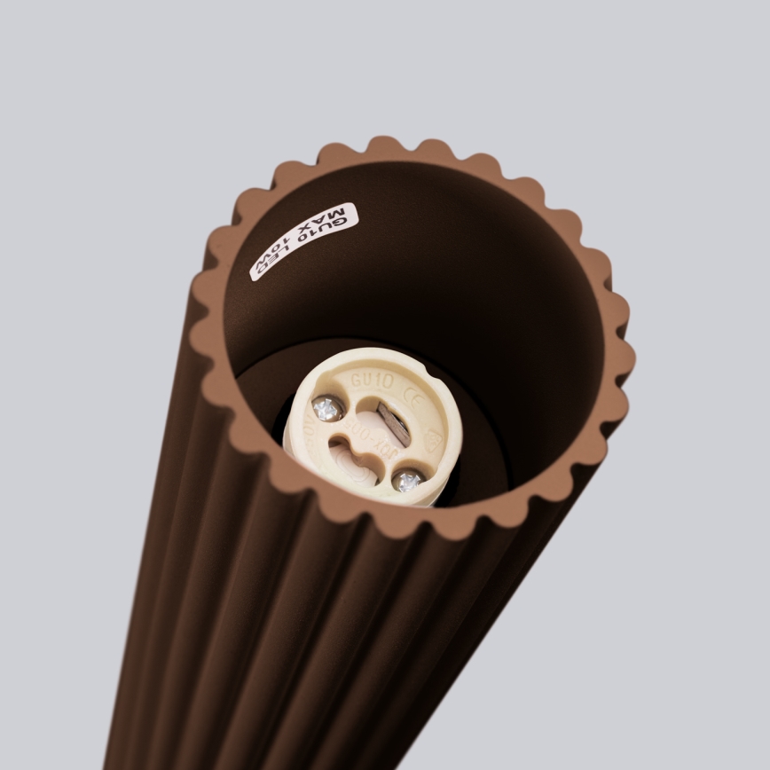 Brilagi - LED-kohdevalaisin CRESTO 1xGU10/10W/230V 10 cm ruskea