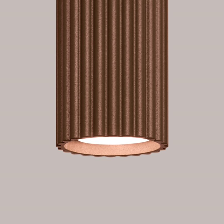 Brilagi - LED-kohdevalaisin CRESTO 1xGU10/10W/230V 10 cm ruskea