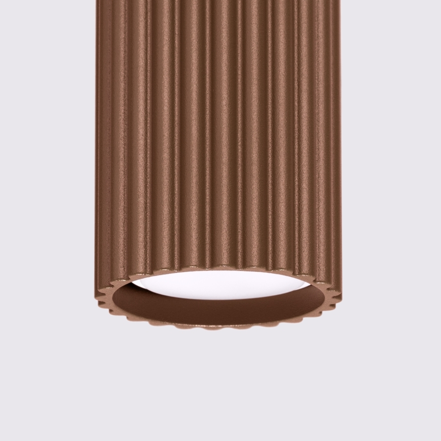 Brilagi - LED-kohdevalaisin CRESTO 1xGU10/10W/230V 10 cm ruskea