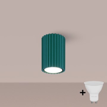 Brilagi - LED-kohdevalaisin CRESTO 1xGU10/10W/230V 10 cm turkoosi