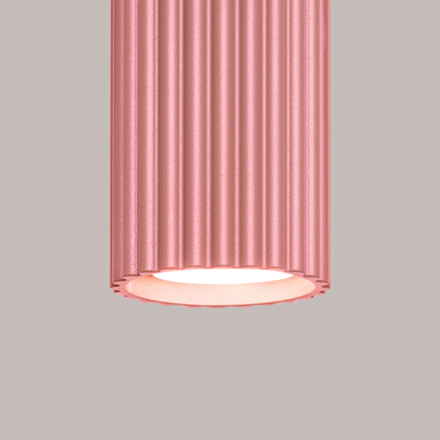 Brilagi - LED-kohdevalaisin CRESTO 1xGU10/10W/230V 10 cm vaaleanpunainen