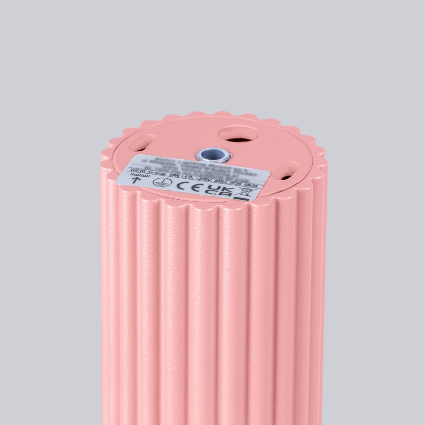 Brilagi - LED-kohdevalaisin CRESTO 1xGU10/10W/230V 10 cm vaaleanpunainen