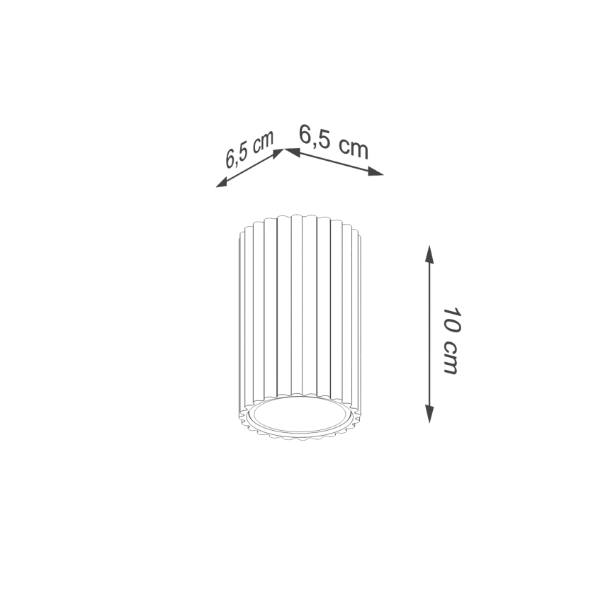 Brilagi - LED-kohdevalaisin CRESTO 1xGU10/10W/230V 10 cm vaaleanpunainen