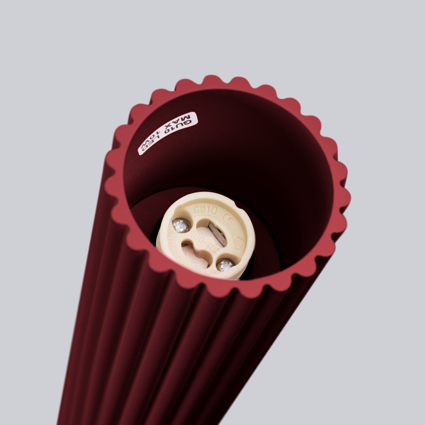 Brilagi - LED-kohdevalaisin CRESTO 1xGU10/10W/230V 10 cm viininpunainen