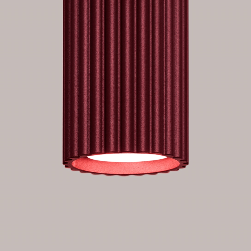 Brilagi - LED-kohdevalaisin CRESTO 1xGU10/10W/230V 10 cm viininpunainen