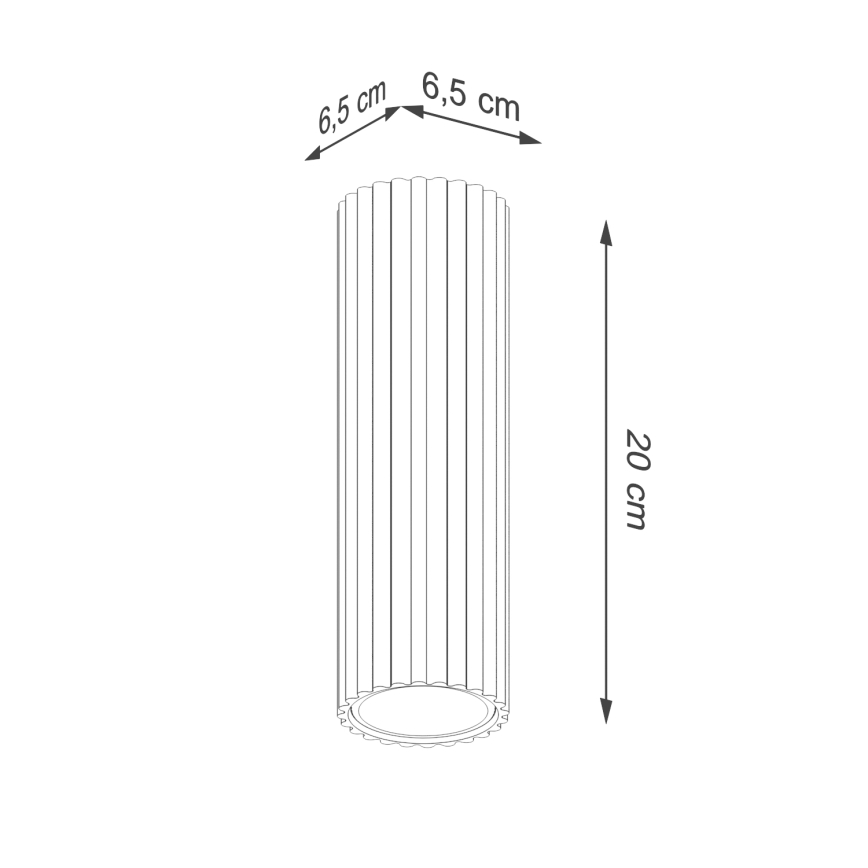 Brilagi - LED-kohdevalaisin CRESTO 1xGU10/10W/230V 20 cm vihreä