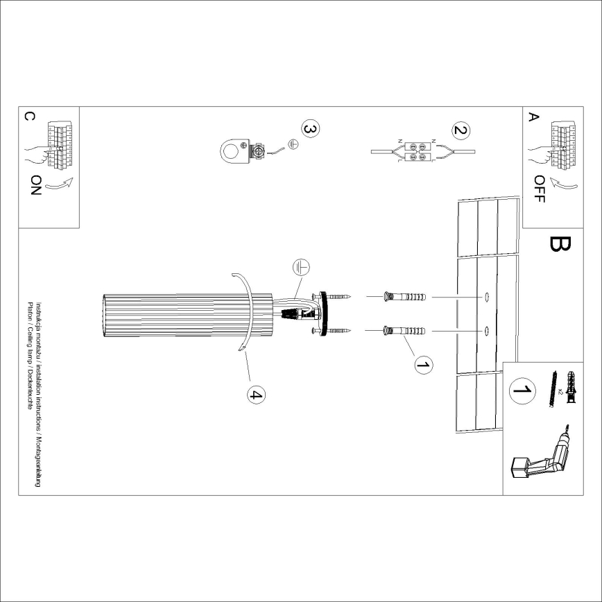 Brilagi - LED-kohdevalaisin CRESTO 1xGU10/10W/230V 30 cm kultainen