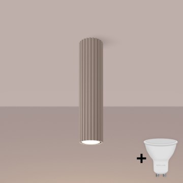 Brilagi - LED-kohdevalaisin CRESTO 1xGU10/10W/230V 30 cm taupe